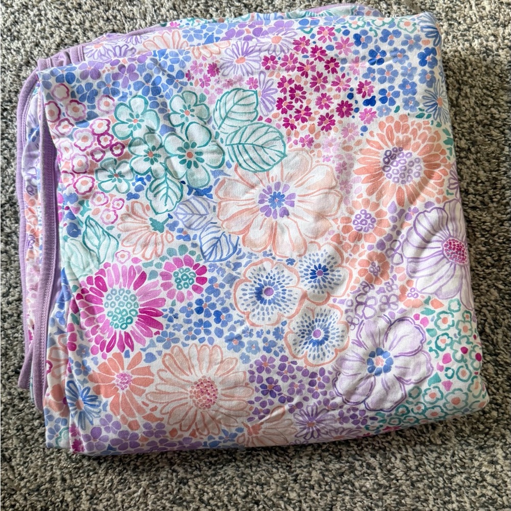 Little Sleepies Doodle Blooms Cloud Blanket